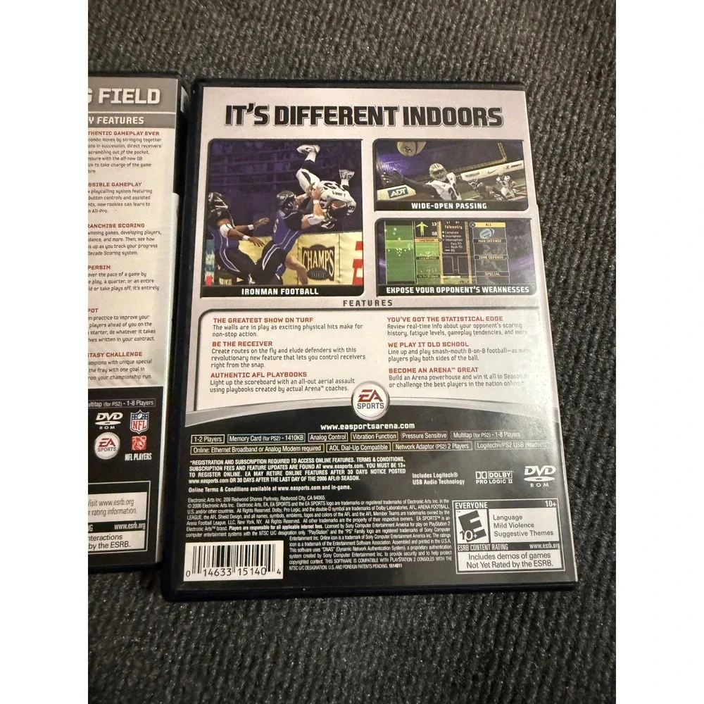 PS2 Sports Game Lot MLB 09 The Show Madden NFL 09 Arena Football PlayStation 2